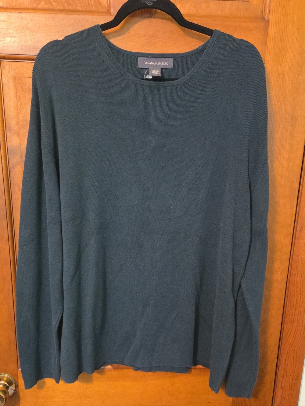 Banana Republic Men's Dark Green Crewneck Sweater Size XL